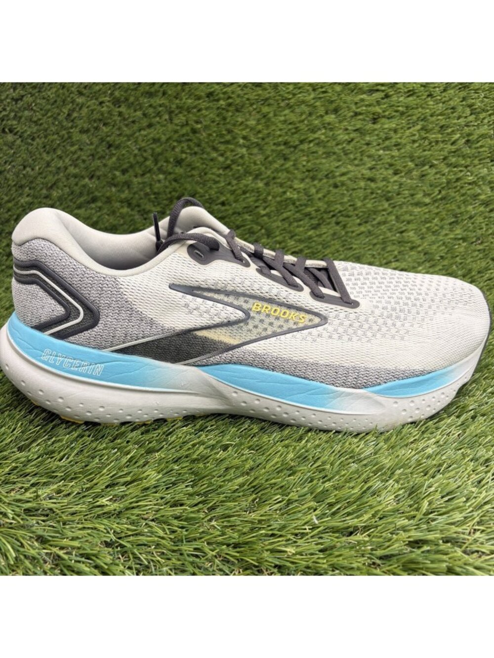 Brooks Glycerin 21 Mens Size 12.5 Gray Black Athletic Running Shoes Sneakers